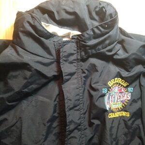 Vintage Oregon Ducks Las Vegas Bowl 1997 Lined Windbreaker Jacket